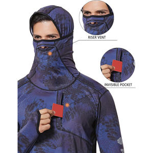 Sudadera con capucha de pesca al aire libre personalizada para hombre, tela de secado rápido de manga larga con opción de personalización de logotipo y etiqueta - Product Image 3