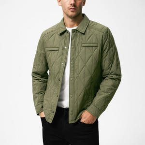Chaqueta Acolchada de Primera Calidad para Hombre, Talla Regular, Cálida para Otoño, Personalizada, Impermeable, Ecológica, Cortavientos, de Algodón - Product Image 1