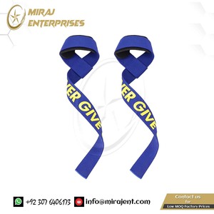 Banda de soporte de muñeca con mancuernas proveedor mayorista tira de levantamiento de pesas gimnasio Fitness levantamiento de pesas correas de agarre de mano - Product Image 3