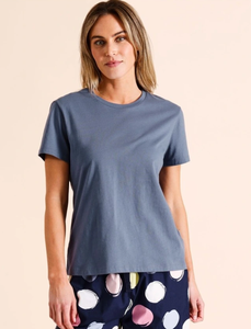 Design personnalisé femmes manches courtes col rond 100% coton pyjama ensemble multicolore deux pièces vêtements de nuit bas quantité minimale de commande-prix du Bangladesh - Product Image 2