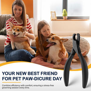 กรรไกรตัดเล็บสัตว์เลี้ยงที่ทนทานสำหรับกรูมมิ่งสุนัขและแมวใบมีดสแตนเลสคุณภาพระดับมืออาชีพสำหรับการตัดที่สะอาด - Product Image 2