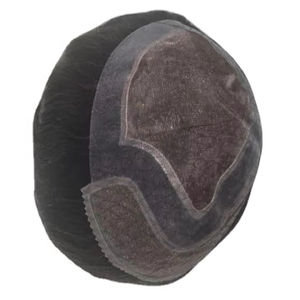 Perruque en cheveux naturels 100% humains, mono front lace, toupet, patchs, prothèse capillaire, Taz Hair BD, haute qualité - Product Image 2