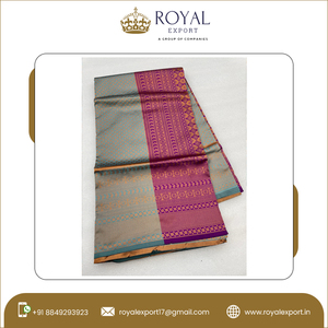 Ropa de fiesta de boda de lujo, diseñador de moda, Banarasi de plata pura, Zari tejido, Saree de seda suave de fabricante indio - Product Image 5