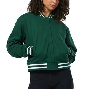 Chaqueta universitaria de estilo ODM personalizada, chaquetas de cuero para mujer, ropa de invierno a la moda hecha a medida, chaquetas de cuero PU para mujer - Product Image 1