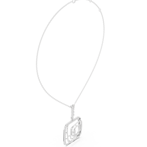 Collier pendentif Moissanite en argent sterling 925 de forme ronde de nouveau style pour les femmes - Product Image 4