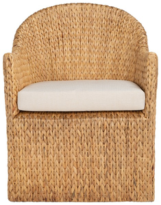 Silla de jacinto de agua con respaldo Decoración del hogar Materiales naturales Silla de comedor ecológica Hecho en Vietnam Durable al por mayor - Product Image 2