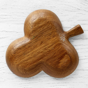 Assiettes de service en bois naturel de style contemporain pour fêtes et événements à prix compétitif assiette en bois moderne faite à la main - Product Image 6