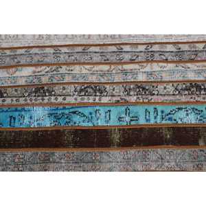 1.8x3.1 ft Rug, Turkish Rug, Vintage <b>Brown</b> <b>Wool</b> Animal Print Rug - Product Image 4