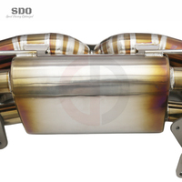 Échappement arrière SDO Performance en titane Valvetronic avec embouts dorés brûlés pour Aston Martin Vantage 4.0T V8 2018-2026