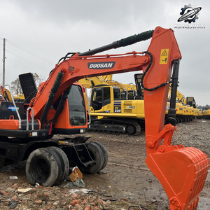 Excavadora Usada Doosan DX150, Marca Coreana Original de Segunda Mano, Excavadora Mediana de 15 Toneladas, Equipo de Excavadora de Ruedas - Product Image 2