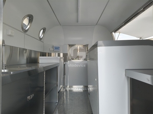 Semi <b>Towable</b> Food Truck Stainless Insulation Wall Global Verified Ice Cream Coffee Snack Food Kitchen Outdoor Vending Truck - Product Image 5
