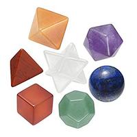 Set 7 Buah Batu Permata 7 Chakra Berkualitas Tinggi Geometri Suci Hewan Cinta Salib Peri Bentuk Persegi Kedatangan Baru Grosir