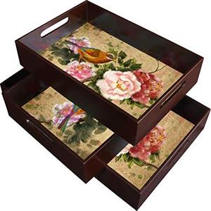 Bandeja de Servicio de Madera Esmaltada de Estilo Moderno para Restaurante, Hotel, Servicio de Comedor - Product Image 4