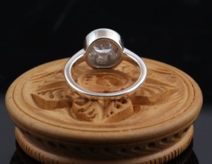 Anillo solitario de Plata de Ley 925, circonita blanca, estilo clásico de moda para boda, fiesta de compromiso, regalo de moda - Product Image 3