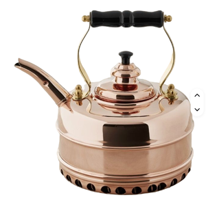 กาต้มน้ำชาทองแดงบริสุทธิ์มีด้ามจับหุ้มฉนวนสินค้าภาชนะใส่เครื่องดื่มดีไซน์ลายนูนดีไซน์แบบพรีเมี่ยม - Product Image 3