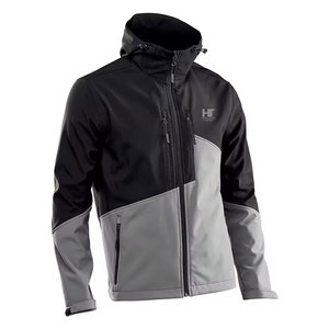 Veste Softshell d'hiver pour homme, nouvelle conception 2025, avec col montant et logo frontal, à capuche, écologique, personnalisable - Product Image 1