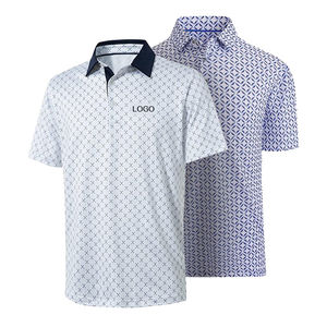 Camisetas Polo de golf de ajuste seco con logotipo bordado personalizado de alta calidad con su propio logotipo de diseño - Product Image 3