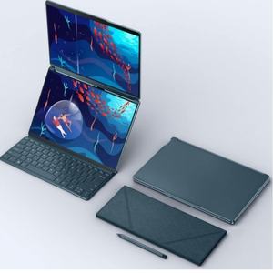 Nouvel ordinateur portable Lenovo Yoga Book 9i avec processeur Intel Core Ultra 9 285H 16 Go de DDR5 Studio portable - Product Image 1