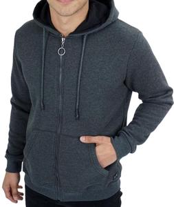 En Zipper Hoodies Sweatshirt 2024 Causal Hommes Hip Hop Street Wear Hommes Zipper Hoodies Avec Logo Personnalisé Beige - Product Image 5