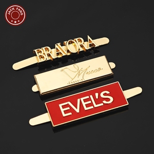 Bag <b>Gold</b> Engraved metal tag Hijab Abaya Scarf Shoes Custom Brand logo Metal Label metal tags with logo for <b>Clothes</b> Clothing - Product Image 2