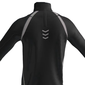 Unisex Breathable Poly Ice Hockey Base Layer Shirt Raglan Sleeves Neck Guard Plus <b>Size</b> Quick Dry Custom OEM Printed Adults Team - Product Image 3