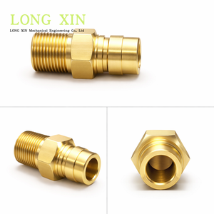 LONGXIN Laiton BSPT R3/4 "-14 Raccord fileté mâle HEX 35mm L = 59mm Bouchon d'étanchéité pour JTSP-34PM hydraulique/air/vapeur - Product Image 2