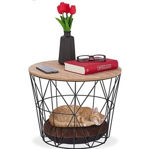 Décoration de sol de cantine de bureau fabriquée à la main Tables basses Table centrale ronde cadre en métal avec dessus de finition en marbre vert - Product Image 3