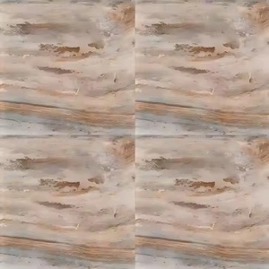 Azulejos de cerámica pulida Thassos White Marble Leaf Design 16x16 400x400mm Azulejos de piso mate - Product Image 3