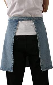 Customized Design <b>Denim</b> Waist <b>Apron</b> Acid Washed With Pockets for Women Barber <b>Apron</b> - Product Image 4