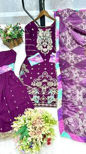 Costume indien pakistanais en mousseline lourde en Georgette de soie Salwar Kameez pour les fêtes d'été d'hiver directement du fournisseur en gros - Product Image 6