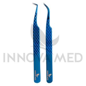 Pinzas para Pestañas de Acero Inoxidable con Mango de Agarre de Diamante, 10 mm de Longitud, Herramienta de Precisión Duradera para Pestañas, Antideslizante y Ecológica - Product Image 4