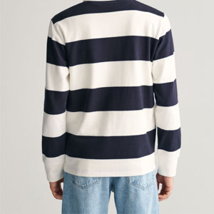 Camiseta de Rugby de Lona Gruesa 100% Algodón, con Logotipo Personalizado, Transpirable, con Bolsillo, Manga Larga, Ropa de Equipo Masculina de Alta Calidad - Product Image 2