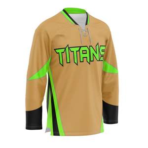 Maillot de hockey sur glace réversible léger personnalisable, respirant et durable avec nom d'équipe, impression OEM, vêtements de hockey sublimés - Product Image 3