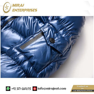 Parkas impermeables para hombre, prendas de vestir de otoño, trajes a prueba de viento, sombrero desmontable, Parka, abrigo para hombre, invierno, nuevo, metálico, brillante, cálido y grueso - Product Image 6