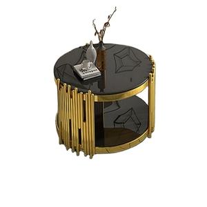 Awesome <b>Side</b> <b>Table</b> Furniture for Home Decor Hotel <b>Gold</b> & Black Color Modern Furniture <b>Table</b> Iron & Black <b>Glass</b> Tea Coffee <b>Tables</b> - Product Image 1