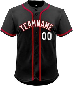 Jerseys de béisbol con botones de tela de malla de secado rápido, ropa de softbol, ropa deportiva, camisetas - Product Image 5