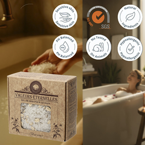 Sal de Baño de Caléndula de Marca Privada, Sal Marina Natural para Piel Sensible, Sin Fragancia, Producto Herbal para Spa, OEM ODM, Venta al Por Mayor - Product Image 3