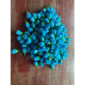 Miniature Plastic Rosebuds For Crafts And Jewelry Handmade Thai Flowers 2-3Cm Perfectly Crafted In Miniature Form These Flowers - Product Image 3