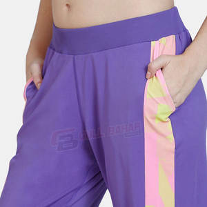 Pantalon de jogging taille élastique mince personnalisé pour femmes nouveau pantalon de survêtement de sport en toile en gros pour l'hiver Style avant plat - Product Image 6