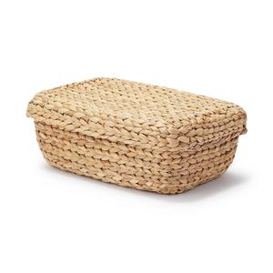 Boîte de rangement en jacinthe d'eau naturelle à prix avantageux, boîtes tissées écologiques pour la maison - Product Image 2