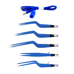 Pince bipolaire européenne, Irrigation européenne réutilisable droite, pince bipolaire à baïonnette 18cm à 20cm pointe 5 pièces ensemble - Product Image 1