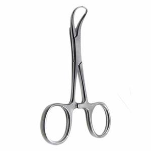 Fórceps Backhaus de alta calidad, 12 cm, abrazadera de toalla con acabado Dall, acero inoxidable alemán para instrumentos veterinarios - Product Image 1