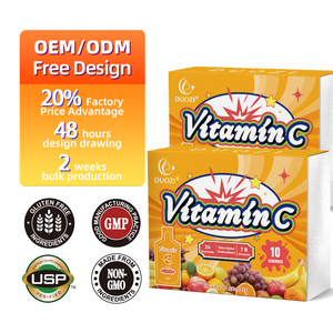 Bebida de Vitamina C Líquida DUOZI con Certificación HALAL, Suplemento Dietético Vegano Orgánico con Antioxidantes, Refuerzo Inmunológico y Colágeno - Product Image 1