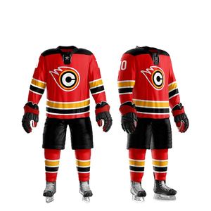 Nuevo 2025 Jersey de hockey sobre hielo Poliéster de alta calidad Unisex Adultos Uniforme Servicio OEM con logotipos de colores personalizados - Product Image 1