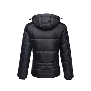 Veste à capuche matelassée camouflage sur mesure en gros pour hommes Imperméable et coupe-vent avec logo frontal - Product Image 2