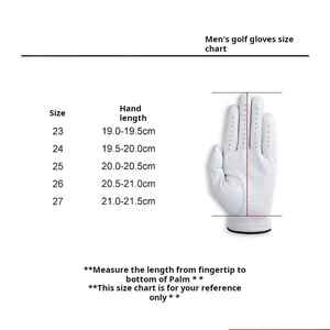 Vente en gros de gants de golf simples tout blancs avec logo et images personnalisés gants de golf en cuir pour hommes RH ou LH - Product Image 4