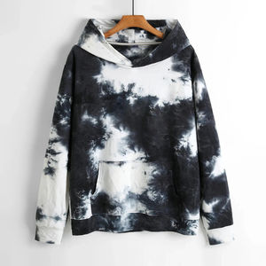 เสื้อฮู้ดมัดย้อมโอเวอร์ไซซ์ของผู้ชายใหม่ปรับแต่งได้ลายทึบผ้าฟลีซผ้าฝ้ายเฮฟวี่เวทซับลิเมตสำหรับใช้งานได้ทั้งชายและหญิงในฤดูหนาว - Product Image 5