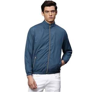 Vestes softshell en polyester de produits de qualité bon marché pour la sécurité des hommes et les vestes bleues vierges - Product Image 1