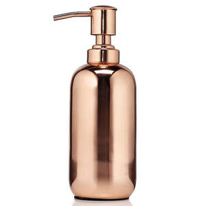 Distributeurs de savon en cuivre métallique de qualité supérieure, style autoportant, pour salle de bain d'hôtel, usage en salle de bain, porte-savon pour le nettoyage des mains - Product Image 1