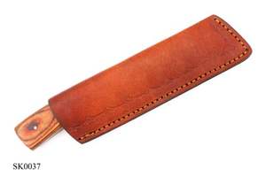 มีดเหล็กดามัสกัสขนาดเล็กแบบมืออาชีพงานแฮนด์เมดสแตนเลสใช้ในครัวหรือเชฟพร้อมปลอกหนังสำหรับผู้ที่ชื่นชอบกิจกรรมกลางแจ้ง - Product Image 5